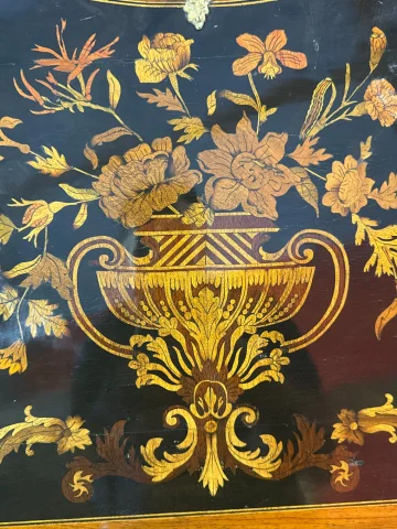 Bureau de pente con marquetería de estilo Luis XV – época Napoleón III — Buen estado