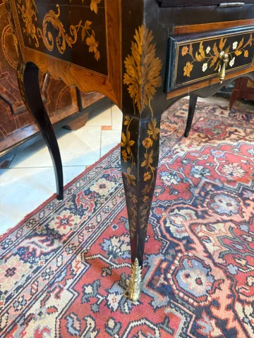 Bureau de pente con marquetería de estilo Luis XV – época Napoleón III — Buen estado