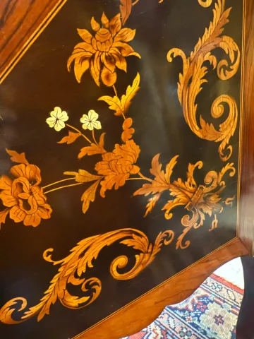 Bureau de pente con marquetería de estilo Luis XV – época Napoleón III — Buen estado
