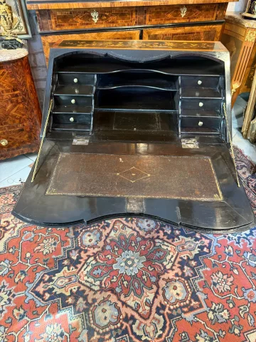 Bureau de pente con marquetería de estilo Luis XV – época Napoleón III — Buen estado