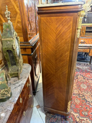 BIBLIOTHEK-VITRINE IM STIL LOUIS XVI — Guter Zustand