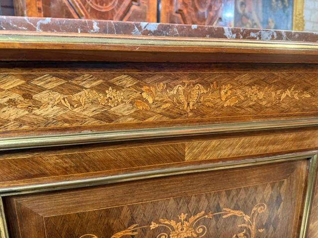 Gemarketteerd Louis XVI – Napoléon III stijl steunmeubel — Goede staat