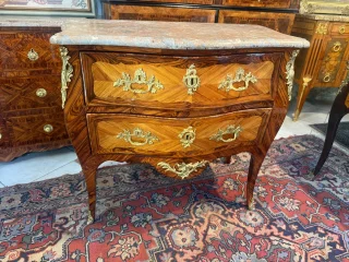 COMMODE EPOQUE LOUIS XV GESTEMPELD JACQUES BIRCKLE