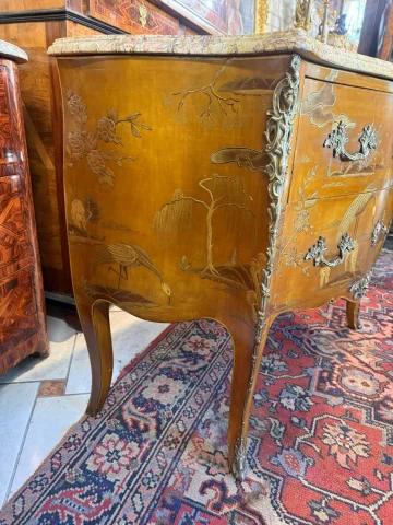 Louis XV Stijl Commode in Chinoiserie Lak — Goede staat