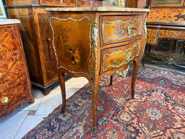 Commode in Louis XV-Stijl – Vernis Martin — Goede staat