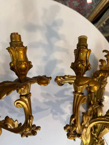 Coppia di Applique in Stile Luigi XV — Buono stato