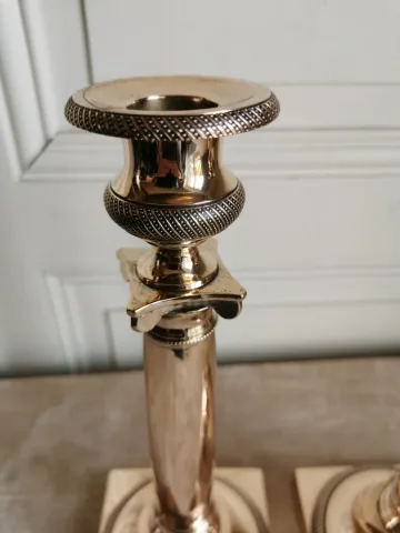 FRENCH EMPIRE PERIOD CANDLESTICKS