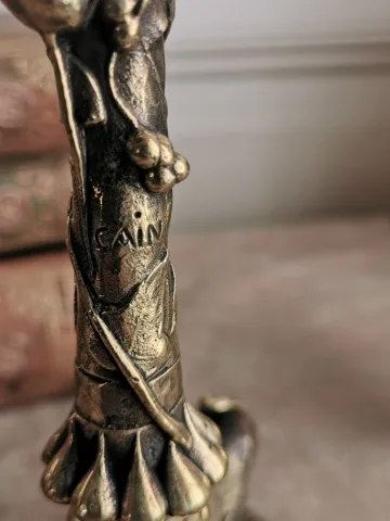 PAIR OF BRONZE  CANDLESTICKS