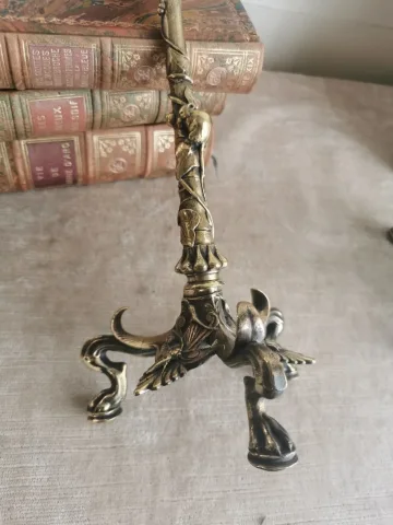 PAIR OF BRONZE  CANDLESTICKS
