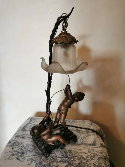 SPELTER LAMPE