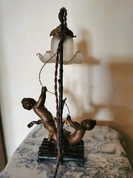SPELTER LAMPE