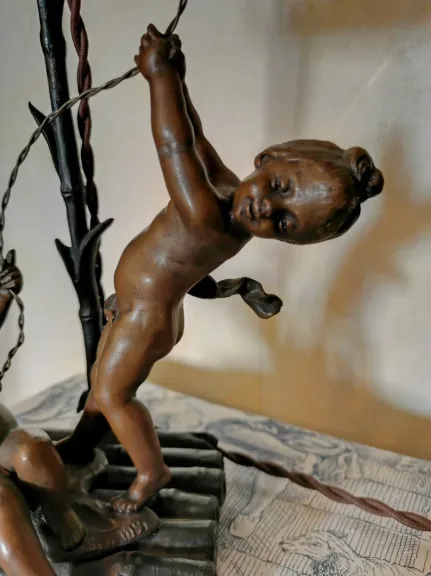 SPELTER LAMPE