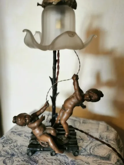 SPELTER LAMPE