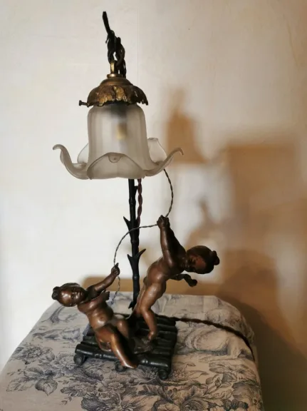 SPELTER LAMPE