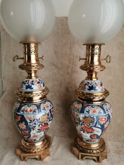 PAREJA DE LAMPARAS IMARI