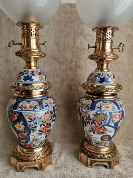 PAREJA DE LAMPARAS IMARI