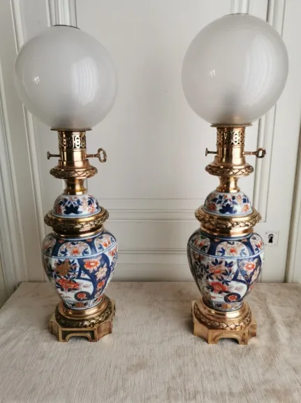 PAREJA DE LAMPARAS IMARI
