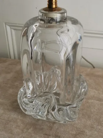 Daum France lampe en cristal modèle Sirius 1952