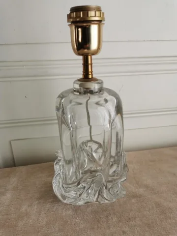 Daum France lampe en cristal modèle Sirius 1952
