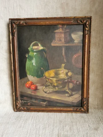 Nature morte à la cruche verte par Monnot Maurice