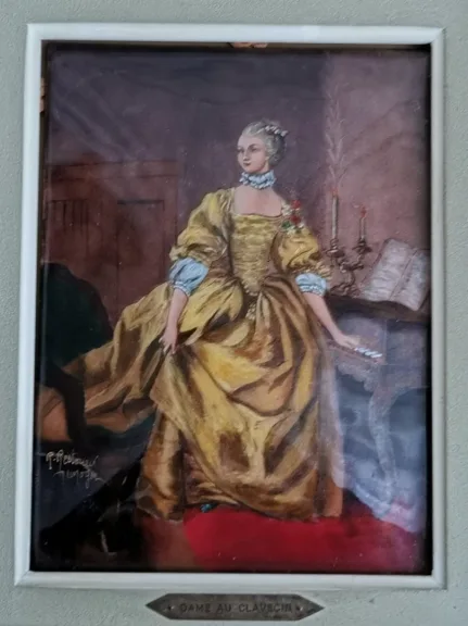 RETRATO EN ESMALTE de MADAME DE POMPADOUR