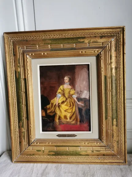 RETRATO EN ESMALTE de MADAME DE POMPADOUR