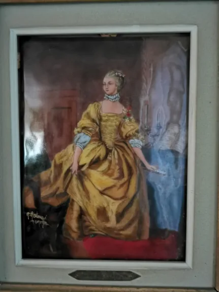 RETRATO EN ESMALTE de MADAME DE POMPADOUR