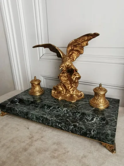BRONZE-TINTENFASS von Albert MARIONNET