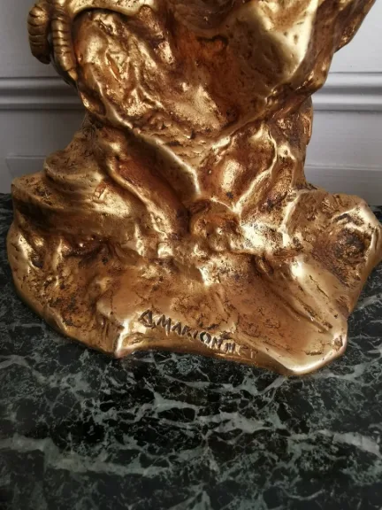 BRONZE-TINTENFASS von Albert MARIONNET