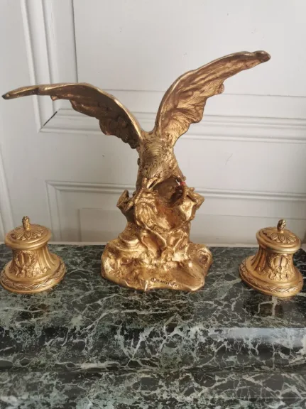 BRONZE-TINTENFASS von Albert MARIONNET