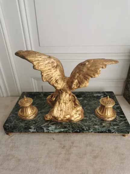 BRONZE-TINTENFASS von Albert MARIONNET