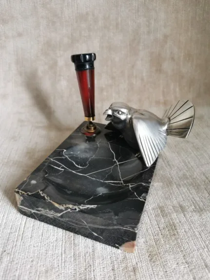 ART-DECO-ZEITRAUM-BRONZE-VOGEL