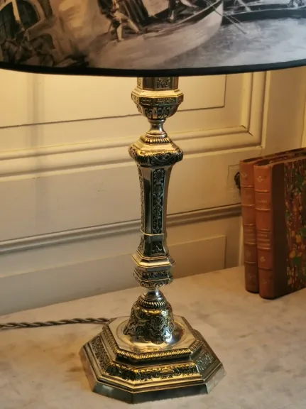 SILBERPLATTE-LAMPE
