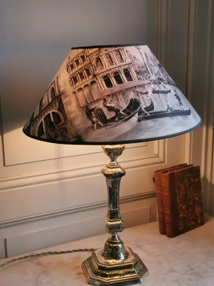 SILBERPLATTE-LAMPE