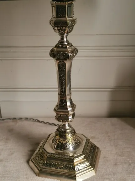 SILBERPLATTE-LAMPE