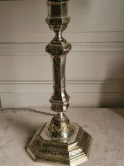 SILBERPLATTE-LAMPE