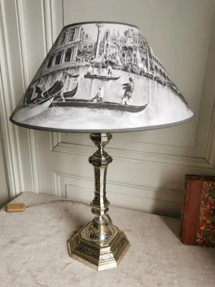 SILBERPLATTE-LAMPE