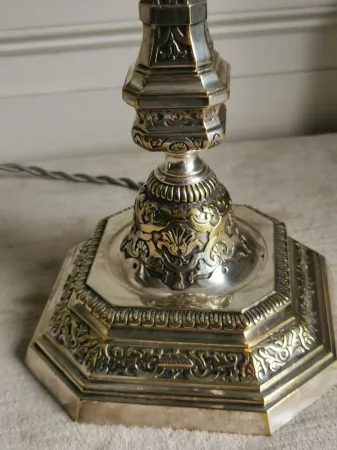 SILBERPLATTE-LAMPE