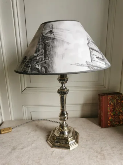 SILBERPLATTE-LAMPE
