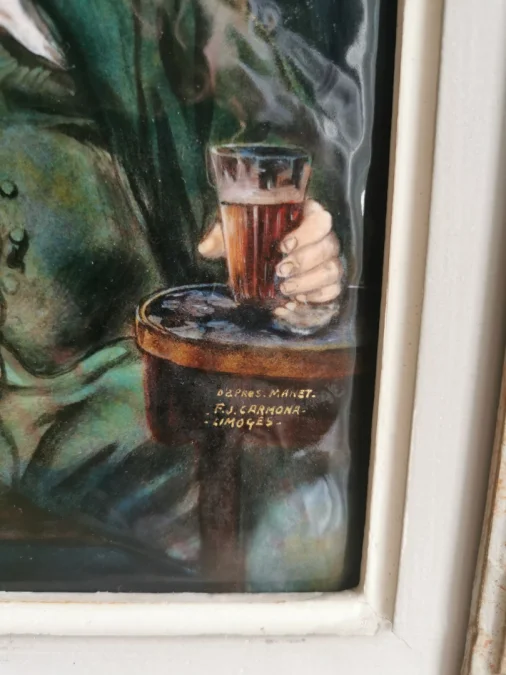 EMAILLE ILLUSTRATIE naar MANET door JF CARMONA