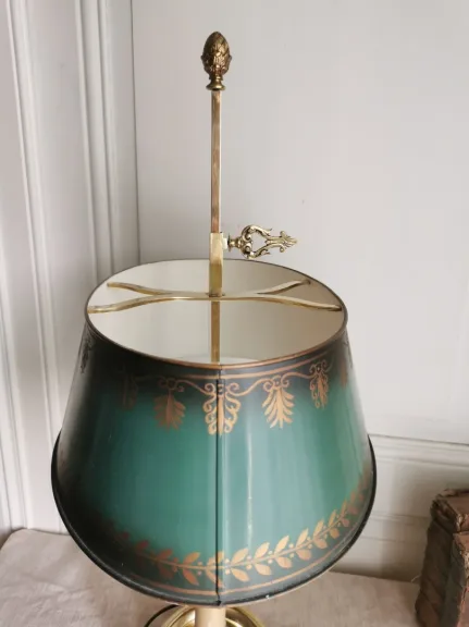 Lampe bouillotte en bronze doré de style Restauration