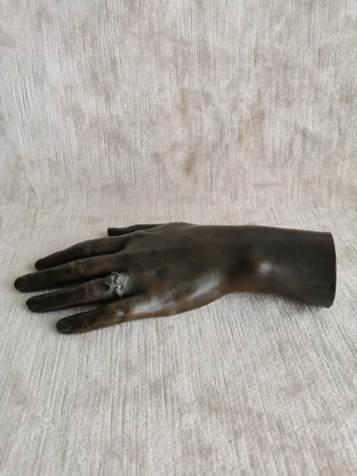 BRONZE HAND signiert BARBEDIENNE