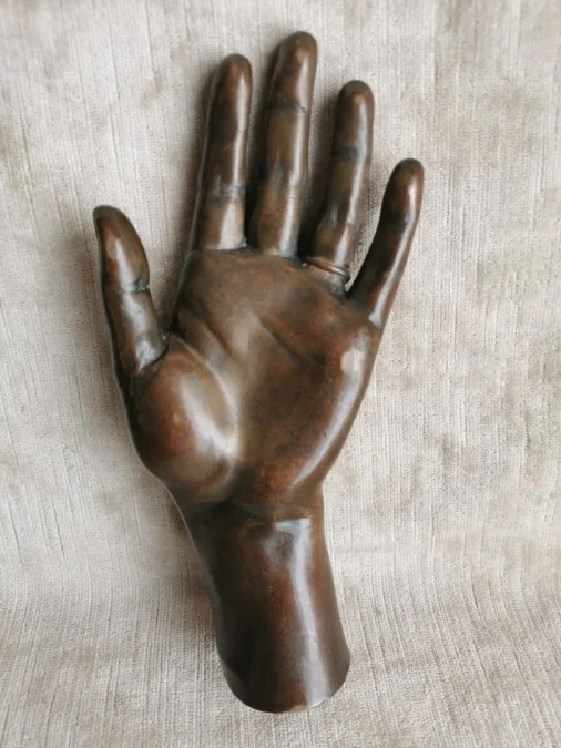 BRONZE HAND signiert BARBEDIENNE