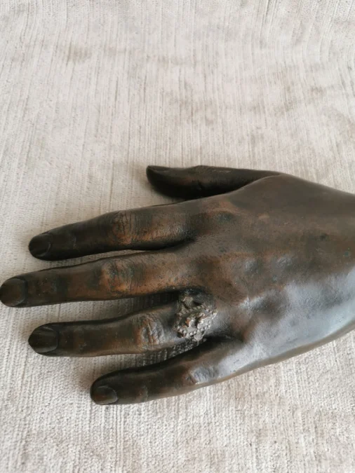 BRONZE HAND signiert BARBEDIENNE
