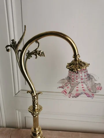 Lampe de bureau ou d'ambiance en bronze époque 1900
