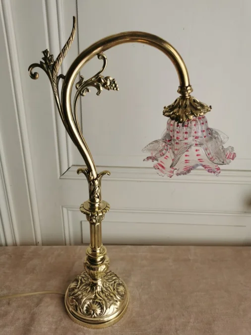 Lampe de bureau ou d'ambiance en bronze époque 1900