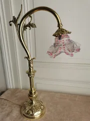 Lampe de bureau ou d'ambiance en bronze époque 1900