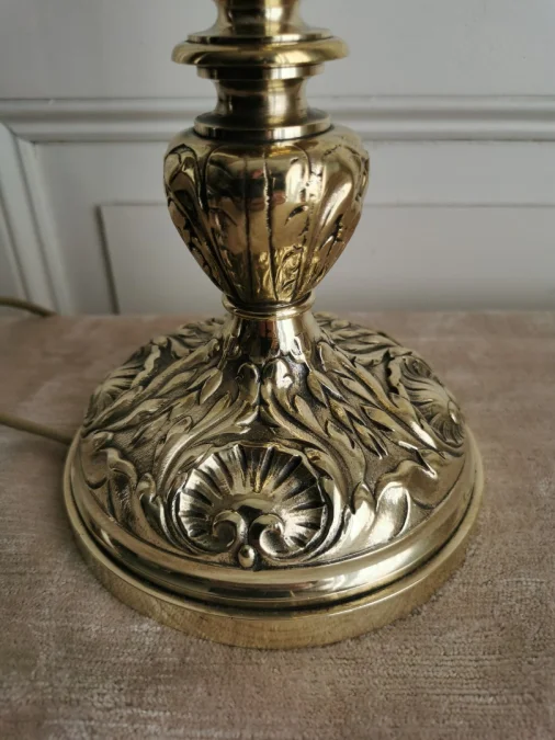 Lampe de bureau ou d'ambiance en bronze époque 1900