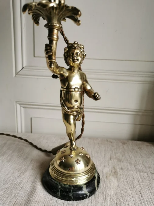 PAAR BRONZELAMPEN