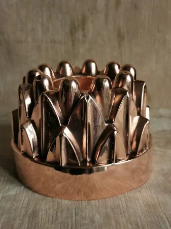 Moule à gâteau ou à gelée en cuivre XIXème